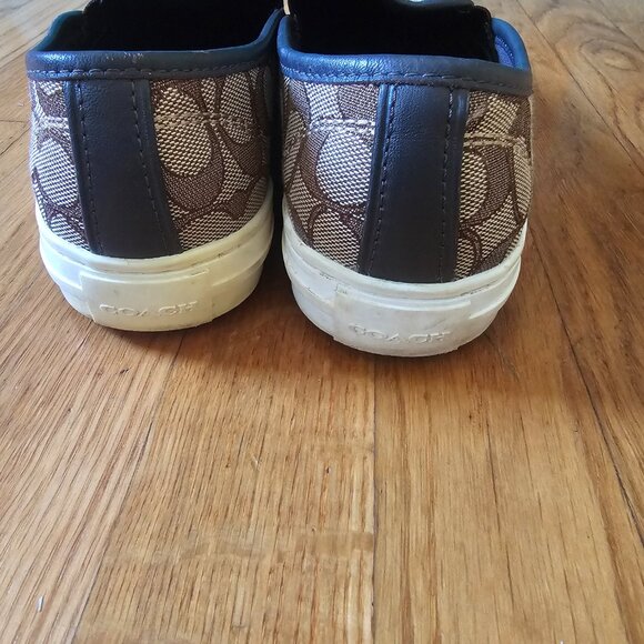 Coach Canvas Signature C Slip-Ons 9 - Picture 2 of 6